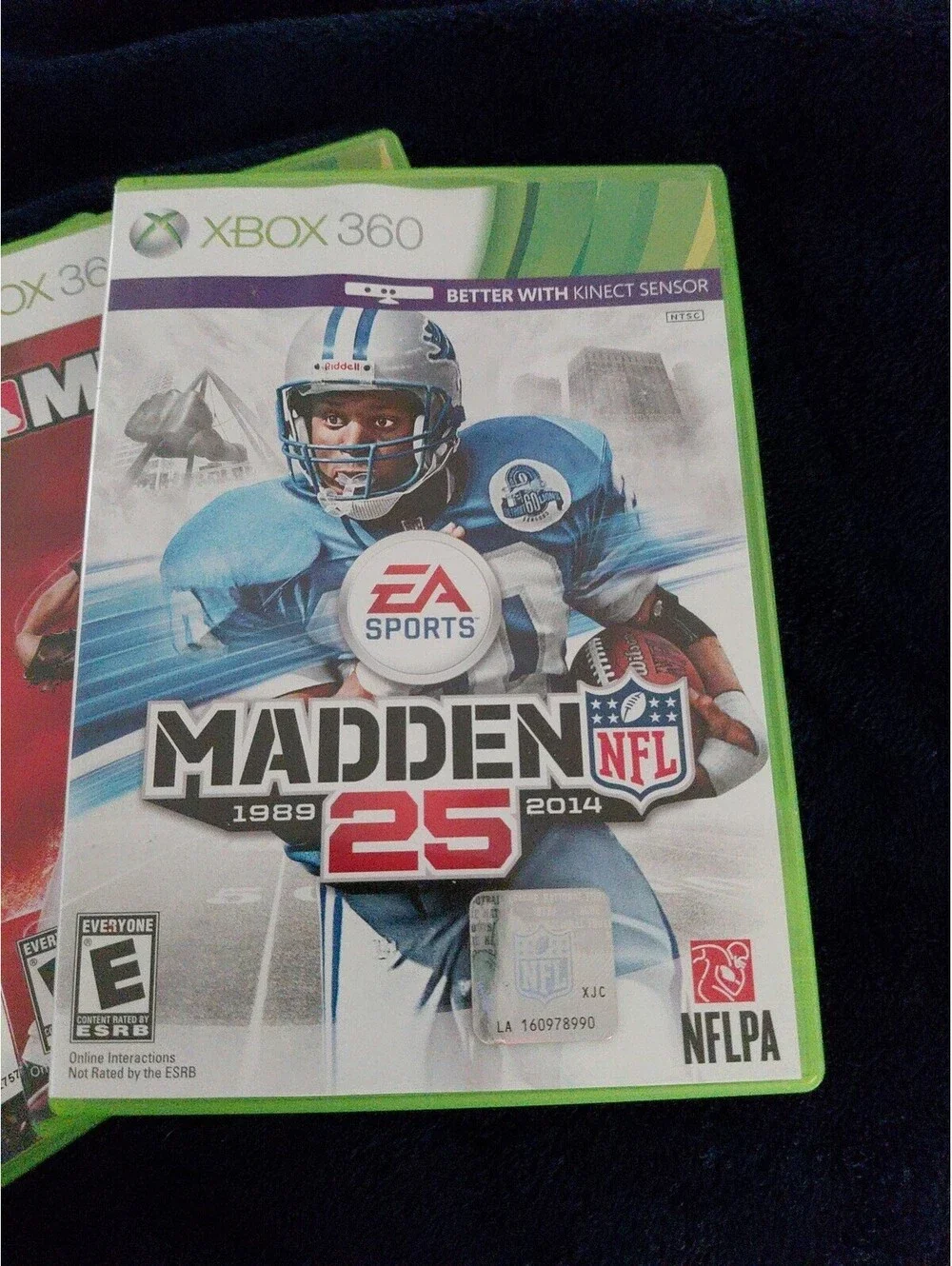 xbox 360 kinect games lot bundle 5 Pk NFL MLB WWE